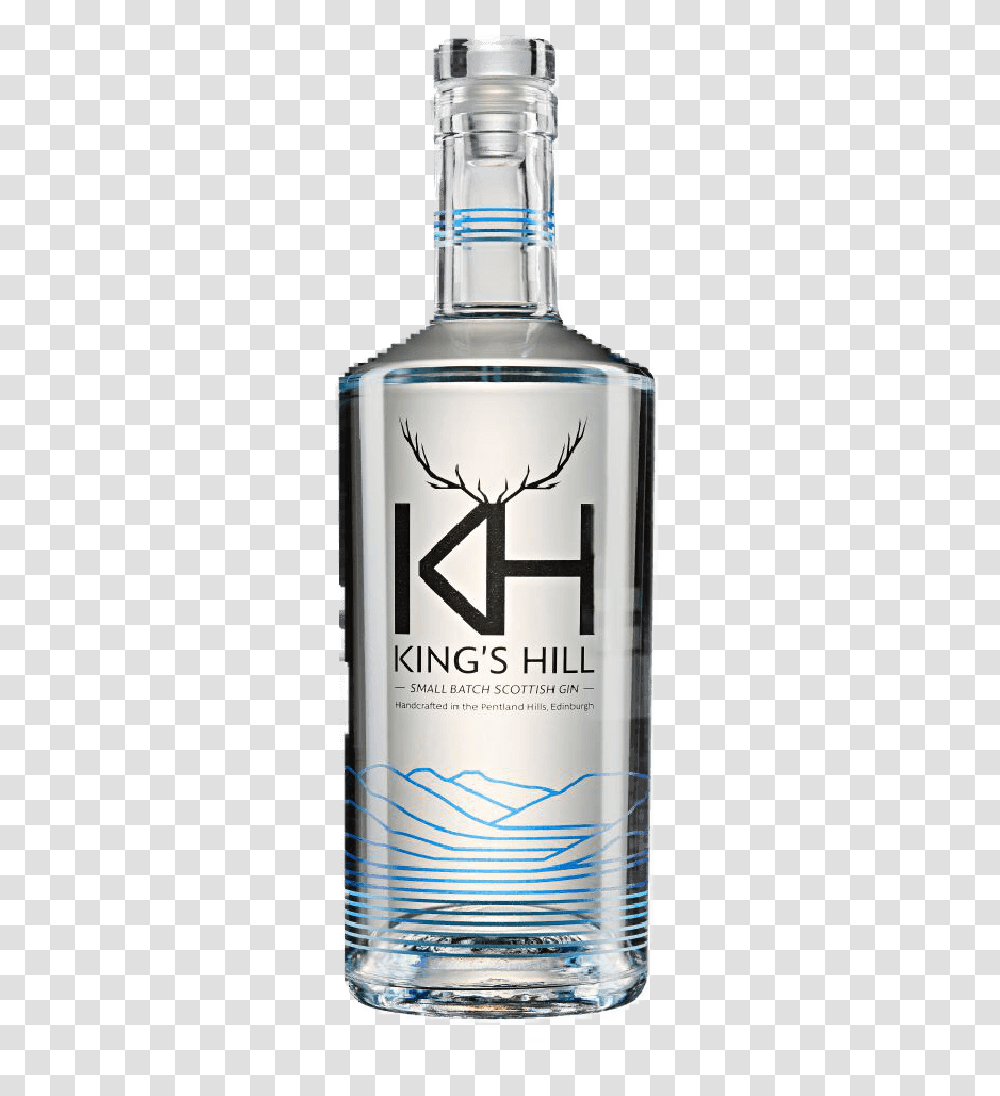 Kings Hill Gin, Liquor, Alcohol, Beverage, Bottle Transparent Png