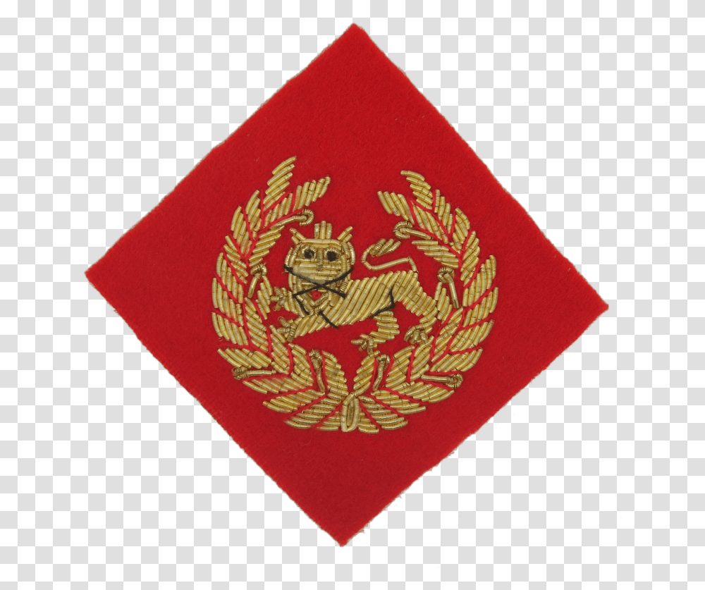 Kings Own Border Regiment Beret Badge On Scarlet Diamond Emblem, Passport, Id Cards, Document Transparent Png