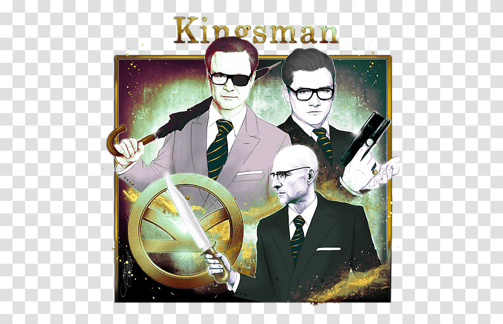 Kingsman The Secret Service, Tie, Person, Sunglasses, Poster Transparent Png