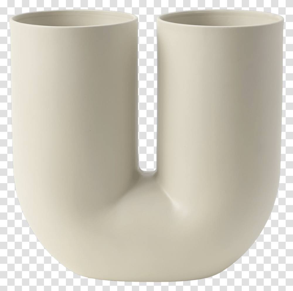 Kink Vase H27 Sand Muuto Kink Vase, Milk, Beverage, Drink, Shaker Transparent Png
