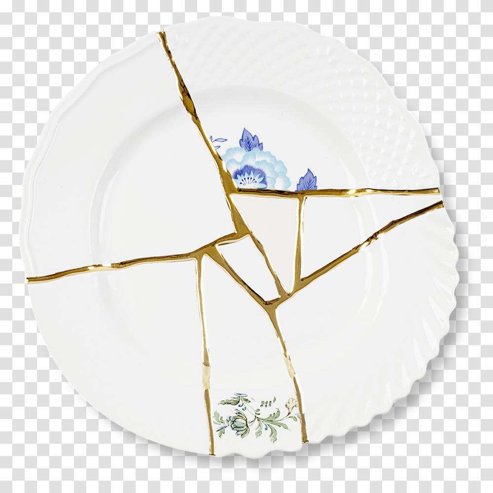 Kintsugi Dinner Plate N Seletti Kintsugi Dinner Plate, Plot, Tent, Crystal, Plant Transparent Png