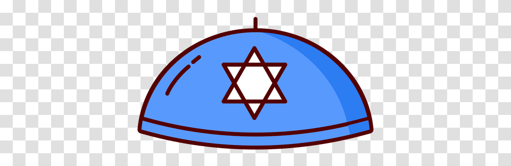 Kippah Jewish Hat Blue Illustration & Svg Clip Art, Symbol, Star Symbol, Furniture, Drum Transparent Png