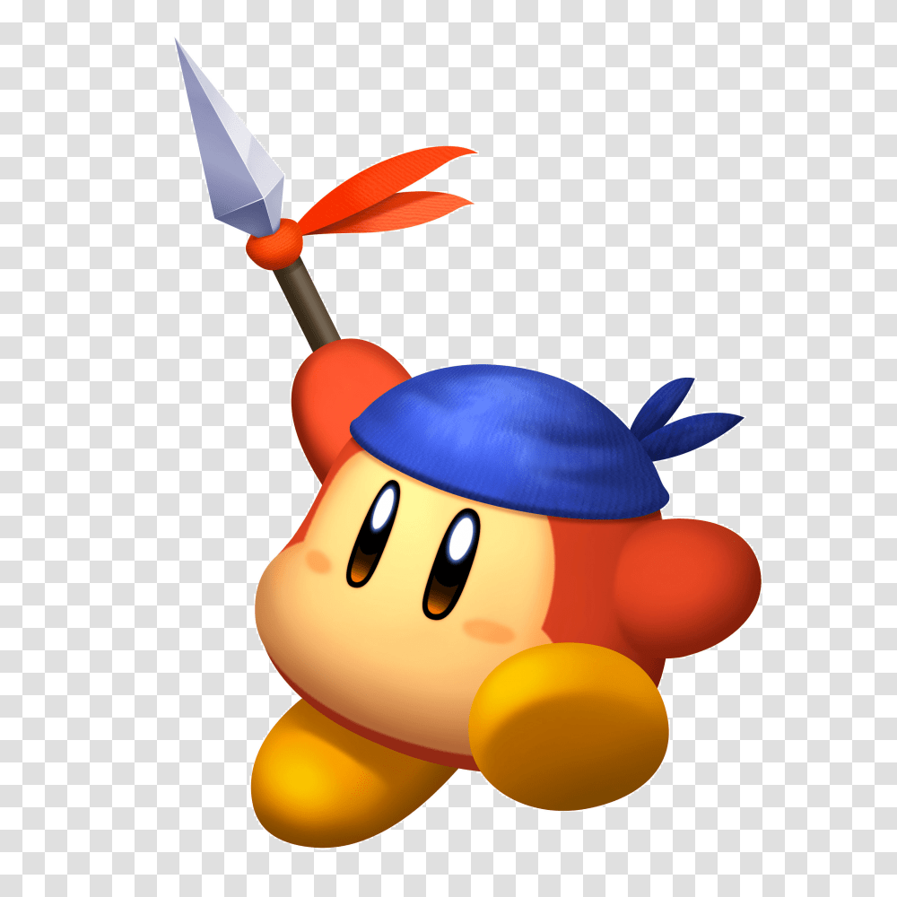 Kirby Bandana Waddle Dee Holding Spear, Weapon, Weaponry, Shears, Scissors Transparent Png