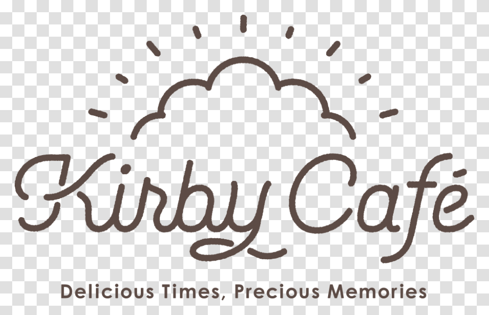 Kirby Cafe, Handwriting, Calligraphy, Poster Transparent Png