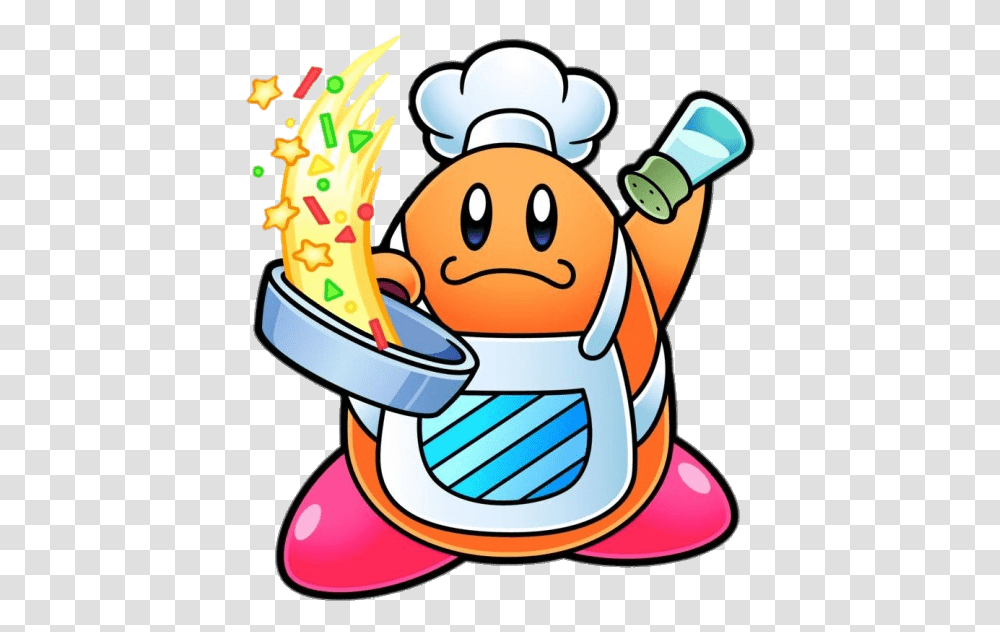Kirby Chef Kawasaki Preparing Dish Chef Kawasaki Kirby, Washing, Eating, Food Transparent Png