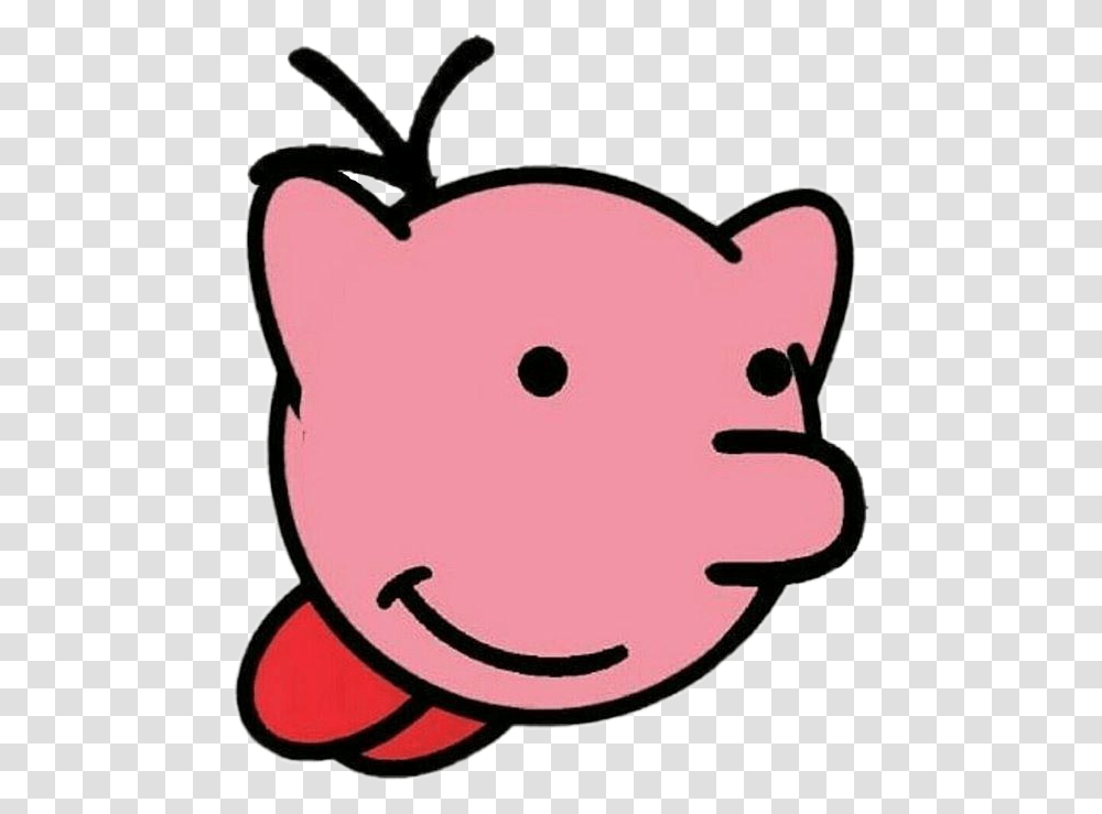 Kirby Greg Pink Kirbyfanart Nothing Xd Idontknow Greg Heffley Kirby, Label, Sticker Transparent Png