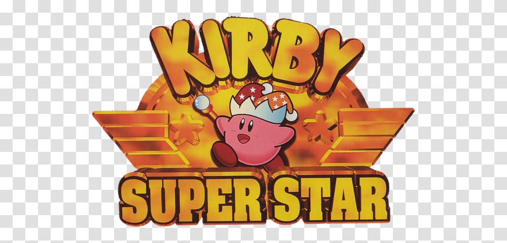 Kirby Is Drawn Slightly Differently In Kirby Super Star Logo, Birthday Cake, Dessert, Food, Super Mario Transparent Png