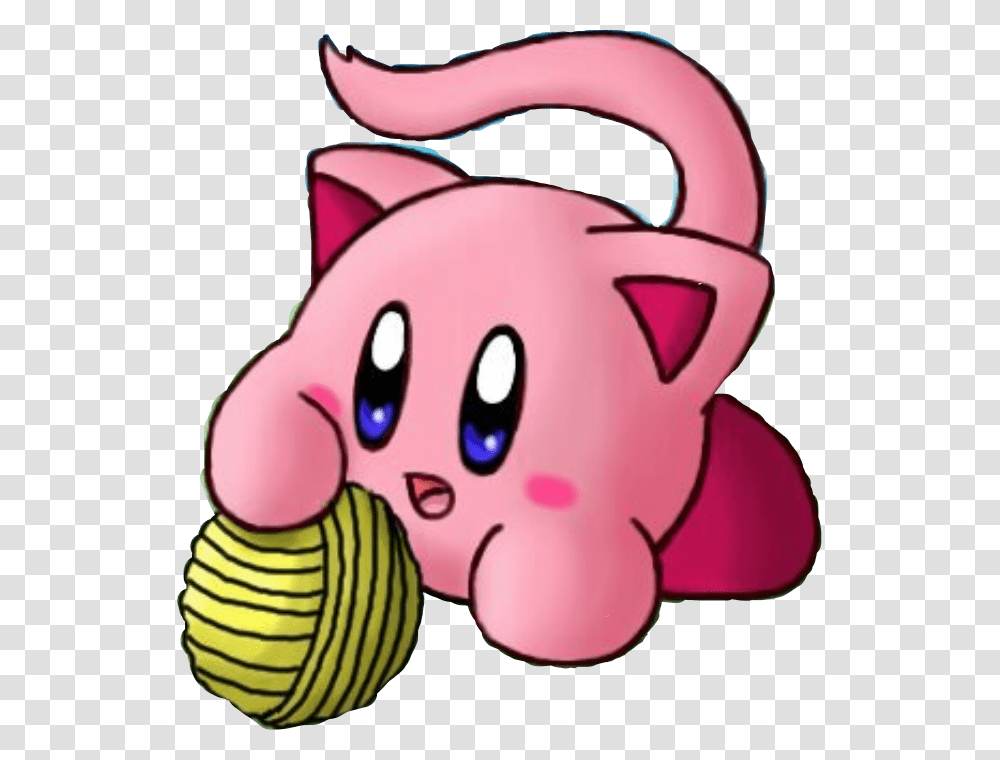 Kirby Kawaii Cute Cat Freetoedit Imgenes De Kirby Kawaii, Helmet, Apparel, Piggy Bank Transparent Png