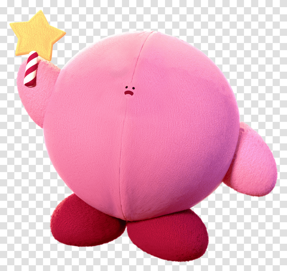 Kirby Kirby Star Rod Plush, Toy, Baseball Cap, Hat, Clothing Transparent Png