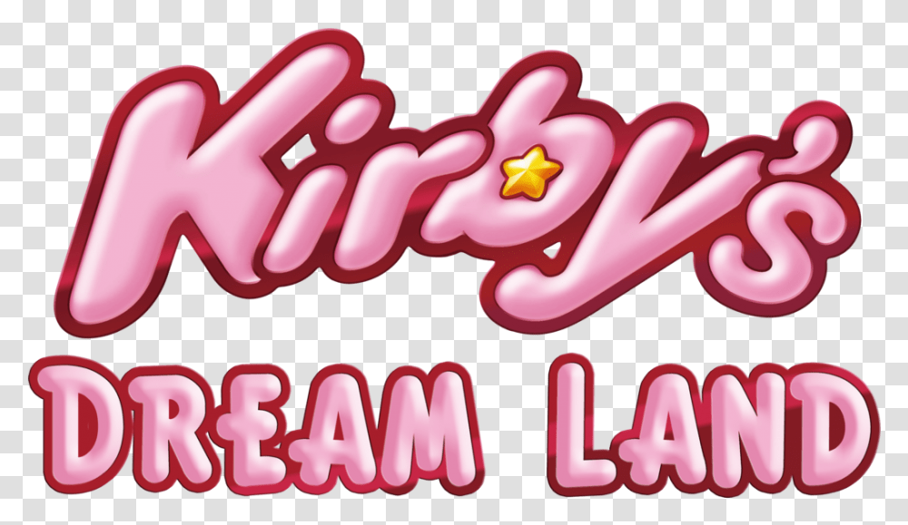 Kirby Logo Free Download Return To Dreamland, Sweets, Food, Confectionery, Heart Transparent Png