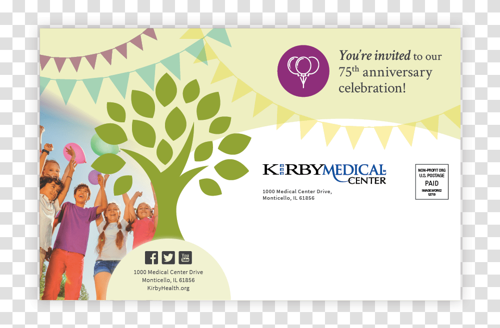 Kirby Medical Center Postcard Flyer, Advertisement, Poster, Paper, Brochure Transparent Png