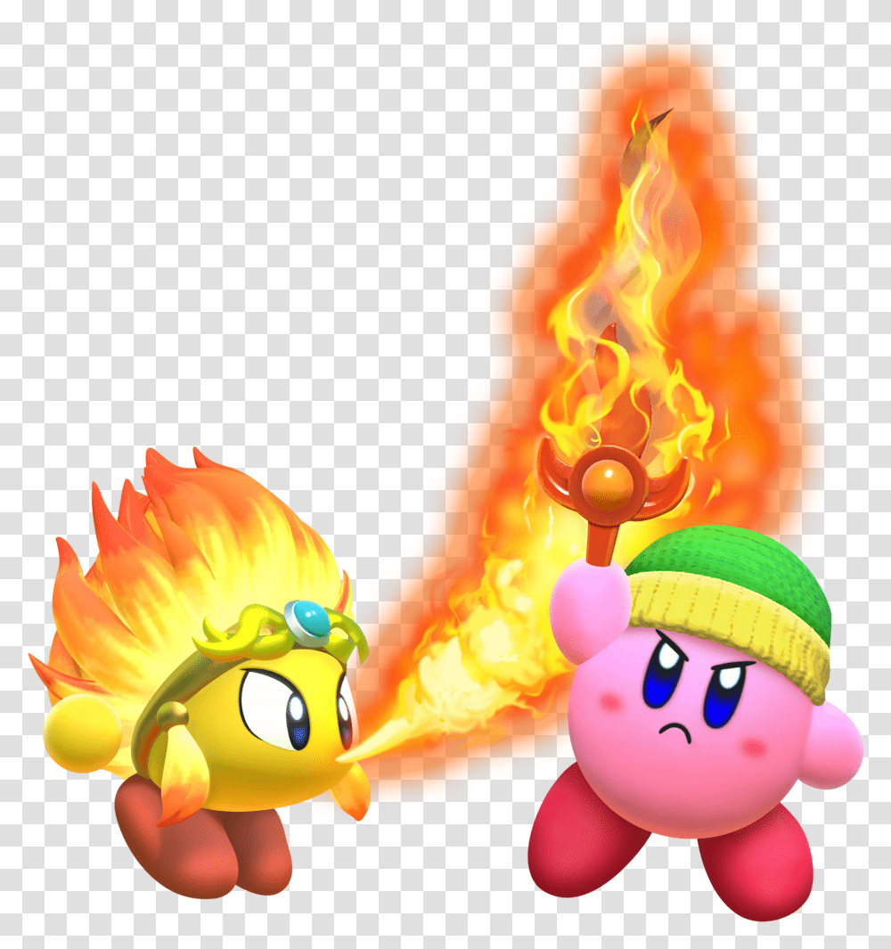 Kirby Star Allies Fire, Flame, Bonfire, Light Transparent Png