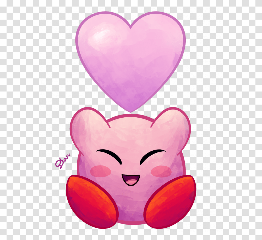 Kirby Star Allies Kirby Heart, Balloon, Cupid Transparent Png