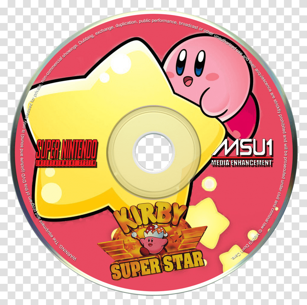 Kirby Super Star, Disk, Dvd Transparent Png