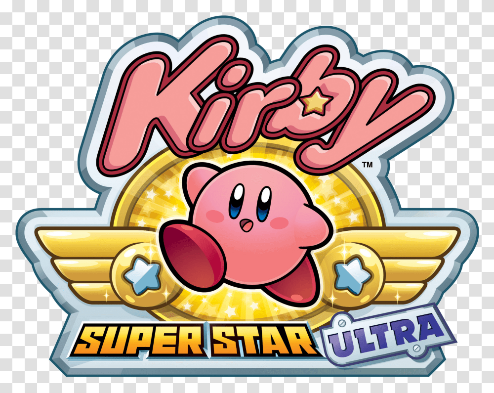 Kirby Super Star Ultra Logo Kirby Super Star Ultra Siivagunner, Food, Pac Man, Arcade Game Machine Transparent Png
