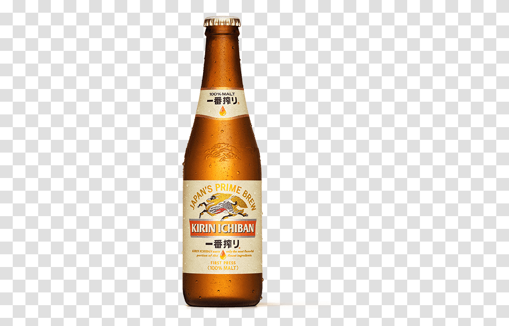 Kirin Ichiban Brand Story Beer Bottle, Alcohol, Beverage, Drink, Lager Transparent Png