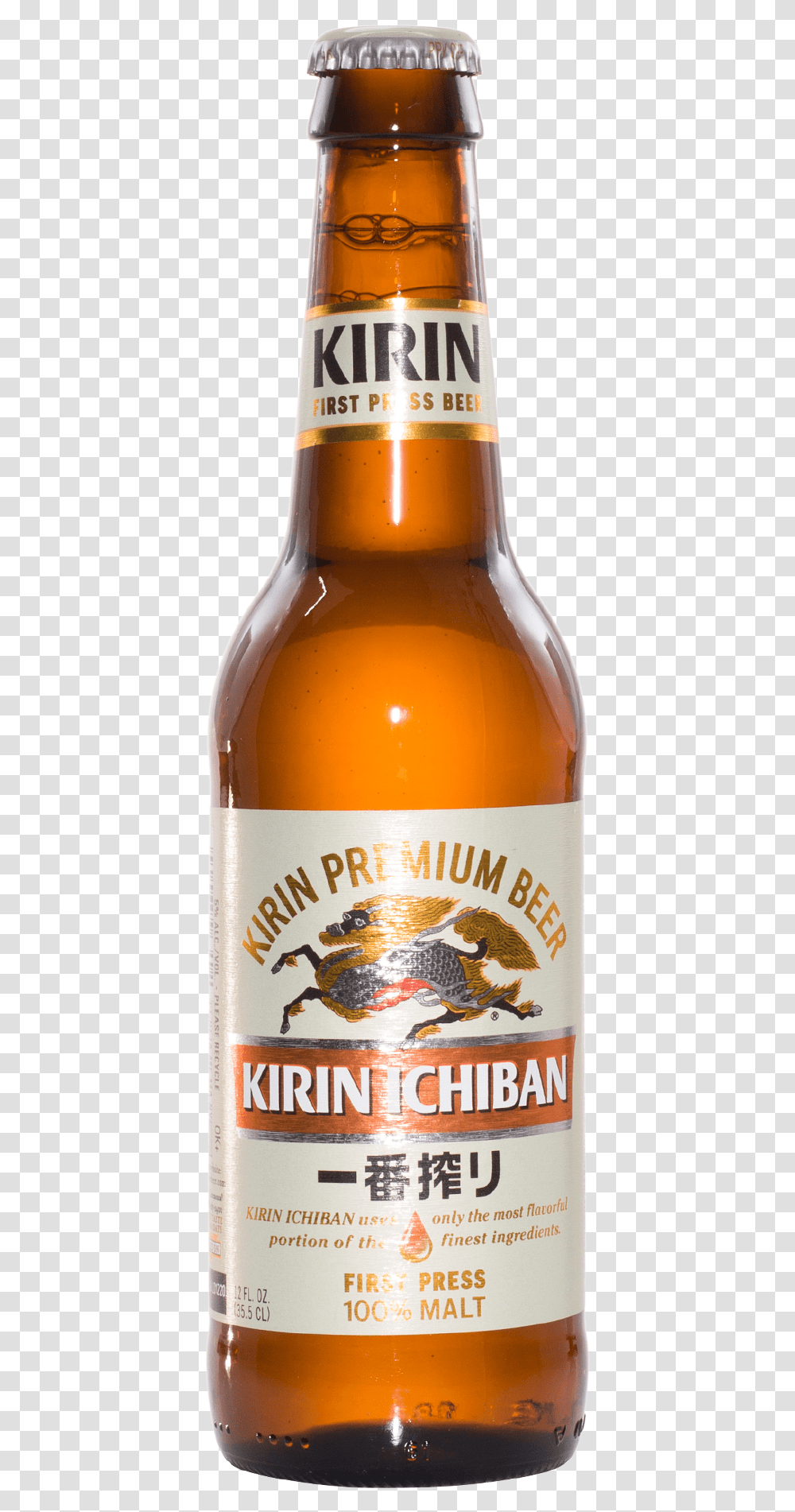 Kirin Ichiban Premium Press, Beer, Alcohol, Beverage, Drink Transparent Png