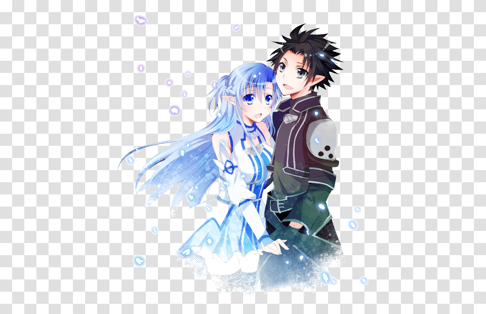 Kirito And Asuna, Manga, Comics, Book Transparent Png