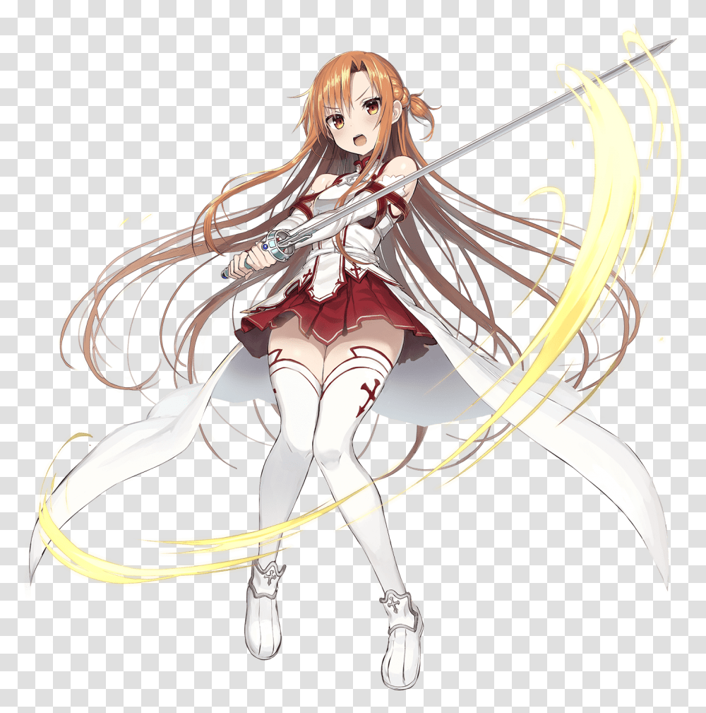 Kirito And Asuna, Manga, Comics, Book Transparent Png