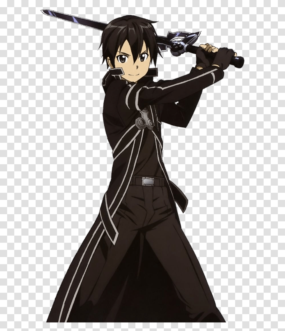 Kirito Anime Animes Animeboy Kirigaya Sao Sao2 Kirito Sword Art Online, Person, Clothing, Hand, Ninja Transparent Png