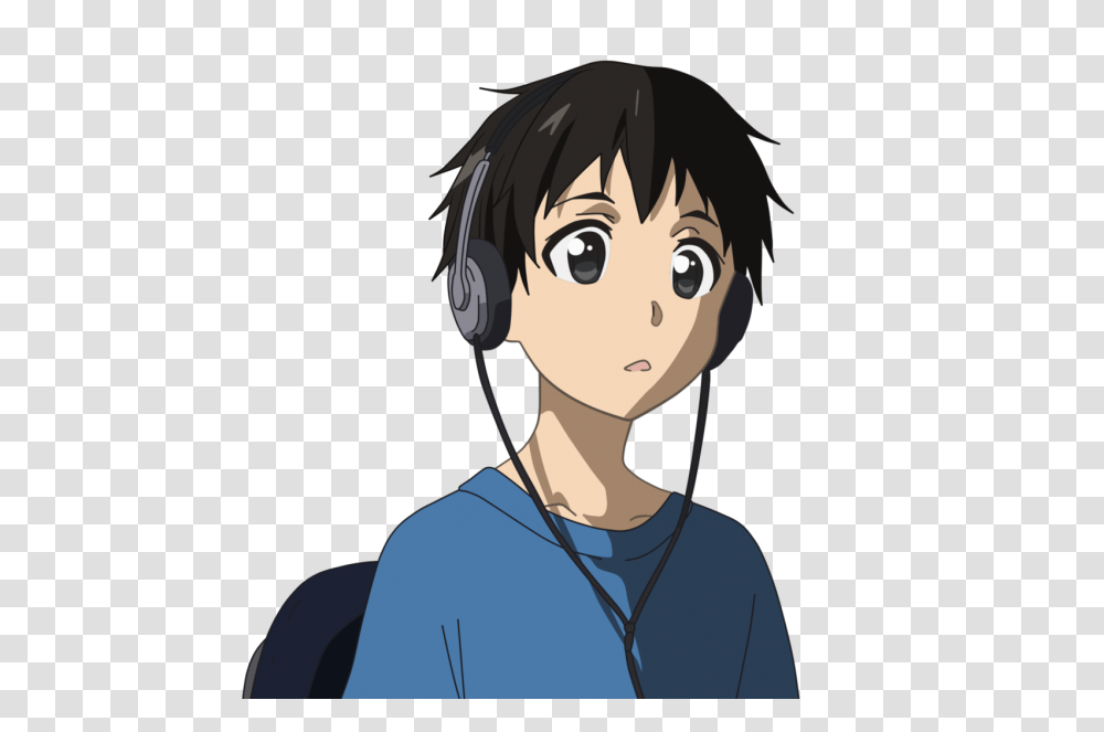 Kirito, Electronics, Person, Human, Headphones Transparent Png
