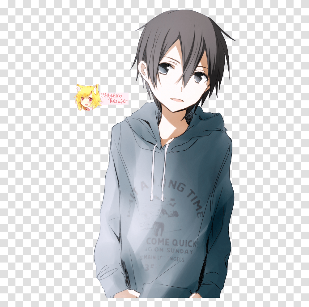 Kirito Sad Boy, Manga, Comics, Book, Person Transparent Png