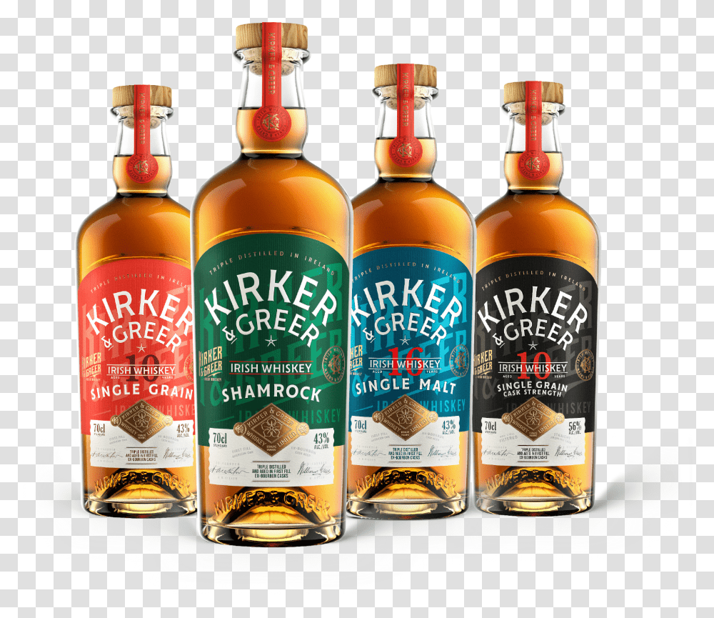Kirker Greer Irish Whiskey Bottle Kirker Greer Whiskey Transparent Png