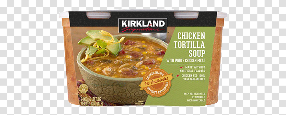 Kirkland Chicken Tortilla Soup, Bowl, Meal, Food, Dish Transparent Png
