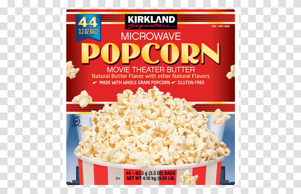 Kirkland Microwave Popcorn Movie Theater Butter, Food, Snack, Birthday Cake, Dessert Transparent Png