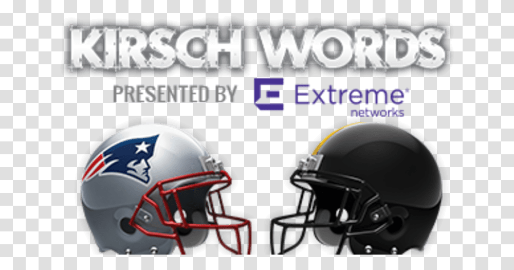 Kirsch Words Helmets Articles Steelers New England Patriots, Apparel, American Football, Team Sport Transparent Png