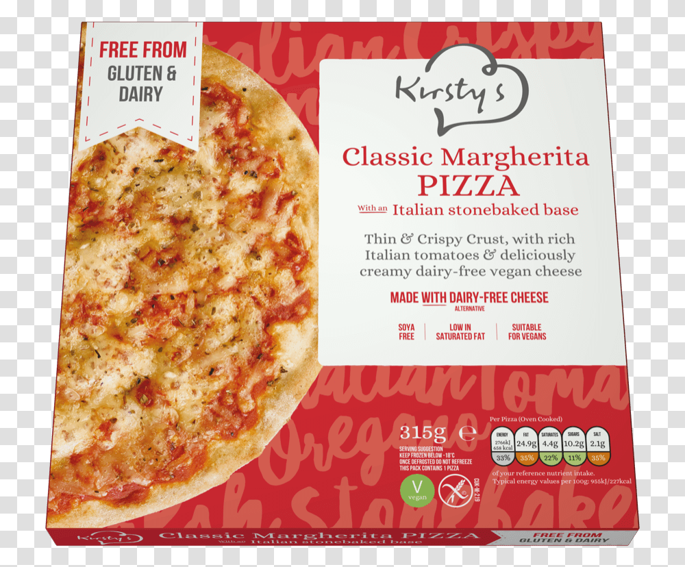 Kirstys Free From Pizza, Food, Advertisement, Poster, Flyer Transparent Png