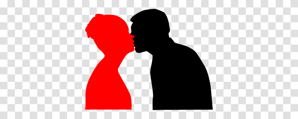 Kiss Person, Silhouette, Face Transparent Png