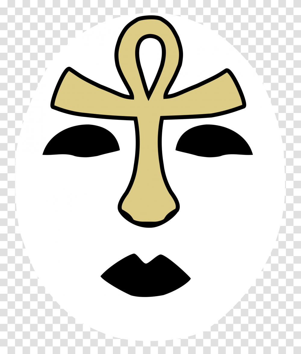 Kiss Ankh Warrior Face, Mask, Stencil, Cross Transparent Png