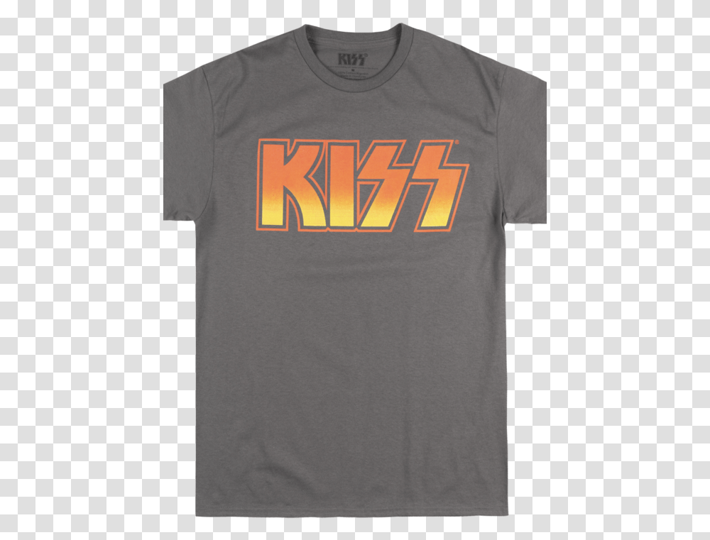 Kiss Band Logo T Shirt Charcoal Rock Music Tee Mens Kiss Kiss, Clothing, Apparel, T-Shirt Transparent Png