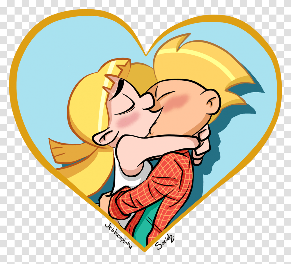 Kiss Clipart Arnold And Helga Kiss, Person, Human, Sleeping, Asleep Transparent Png