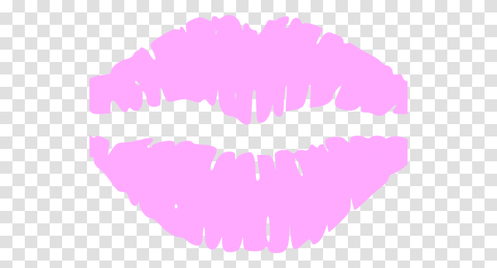 Kiss Clipart Light Pink Lip Lips Clip Art, Mouth, Teeth, Bird, Animal Transparent Png
