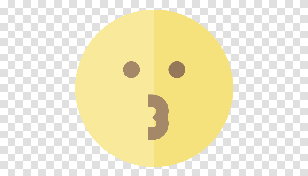 Kiss Emoji Icon Circle, Food, Cookie, Biscuit, Sweets Transparent Png
