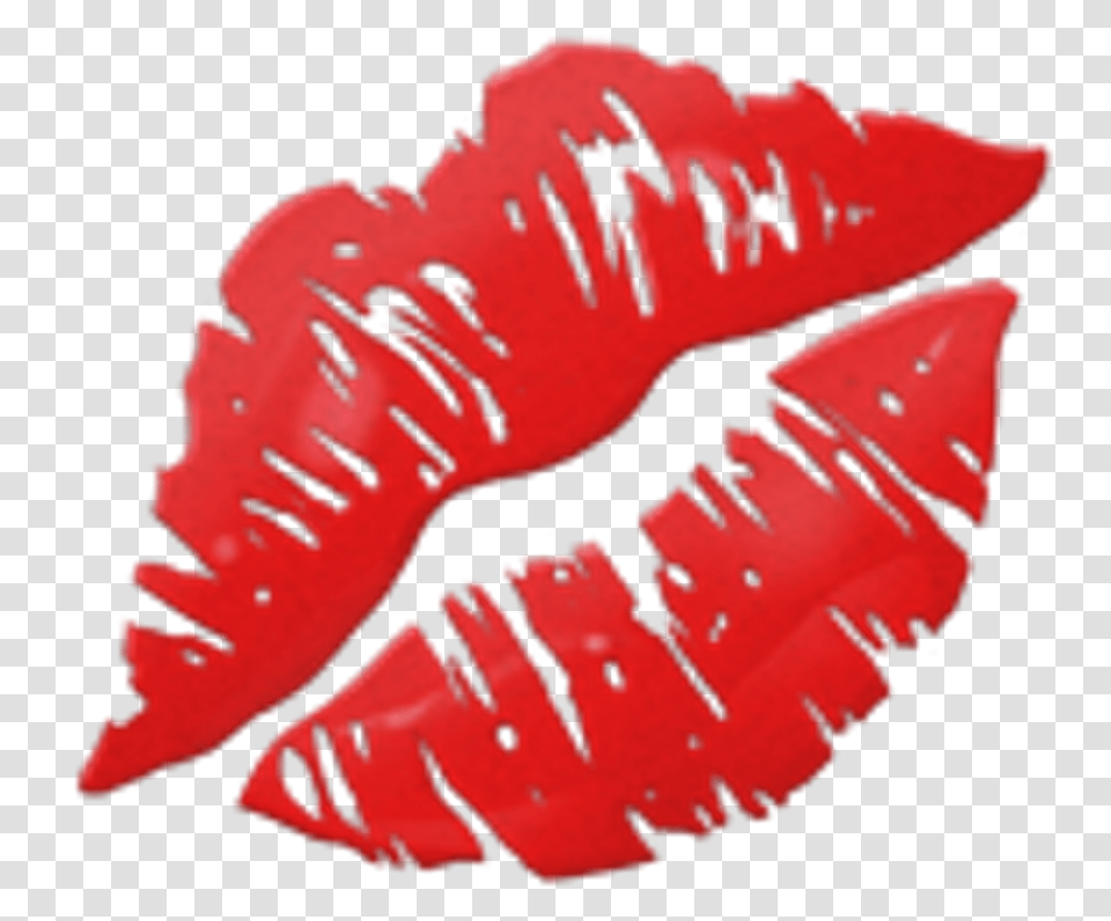Kiss Lips Gif Emoji Kiss Emoji, Plant, Food, Mouth, Hand Transparent Png