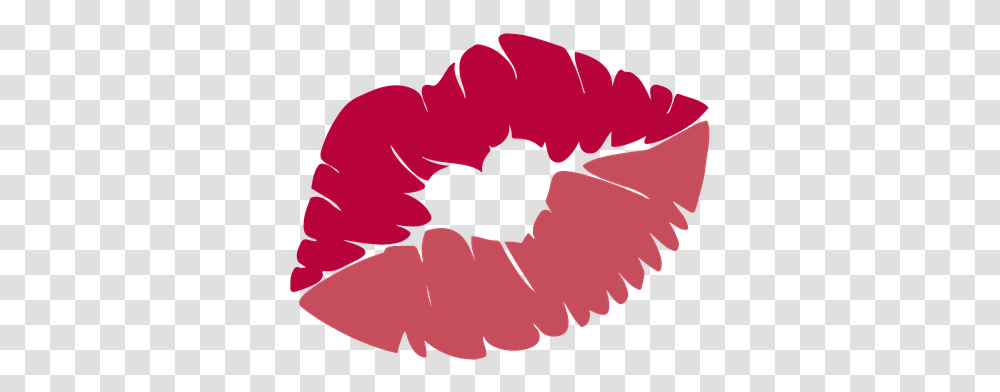 Kiss Lips Mouth Red Love Rosa, Plant, Flower, Blossom, Hand Transparent Png