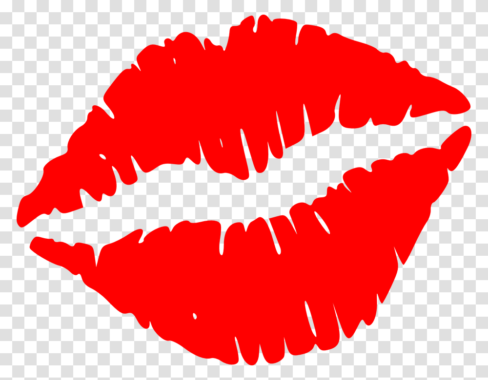 Kiss Lips Red Full Vector Graphic Lips Clip Art, Mouth, Teeth, Tongue, Mustache Transparent Png