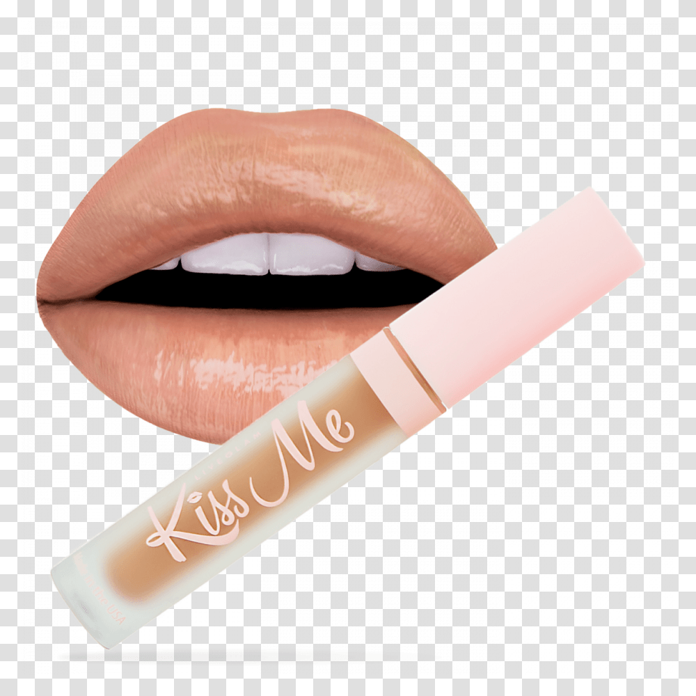 Kiss Liquid Lipstick In Shade Cafe Latte, Cosmetics, Mouth Transparent Png