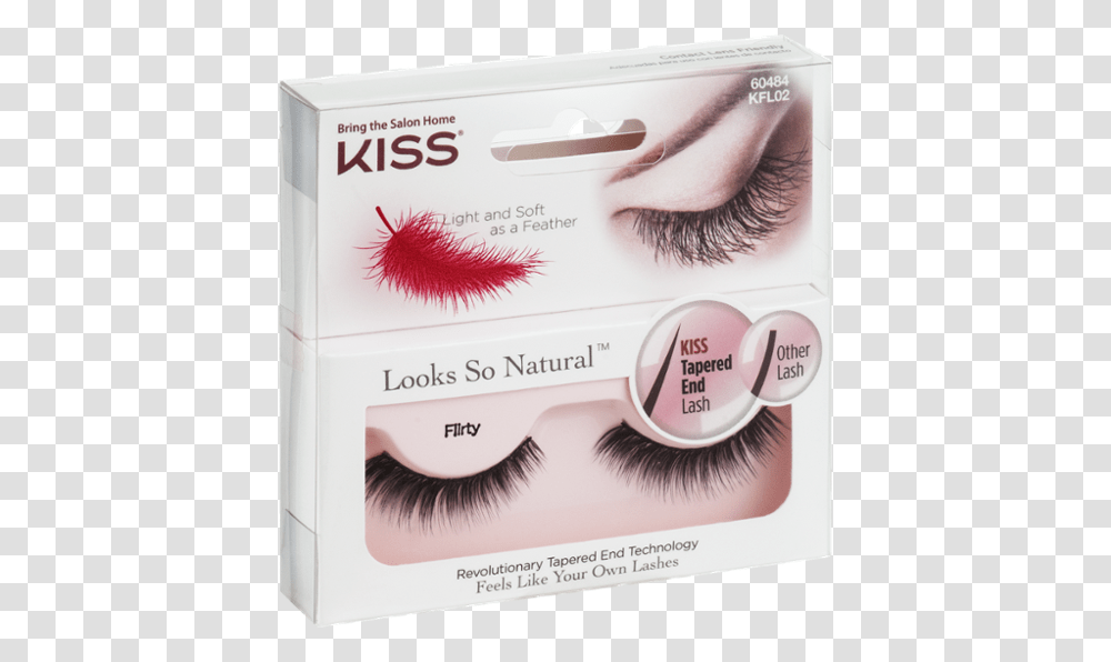 Kiss Looks So Natural Lashes Iconic, Label, Cosmetics, Drawing Transparent Png