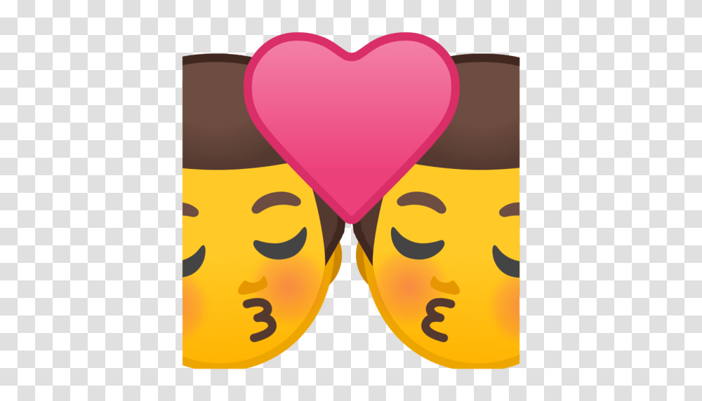 Kiss Man Man Emoji, Heart, Ball, Balloon, Dating Transparent Png
