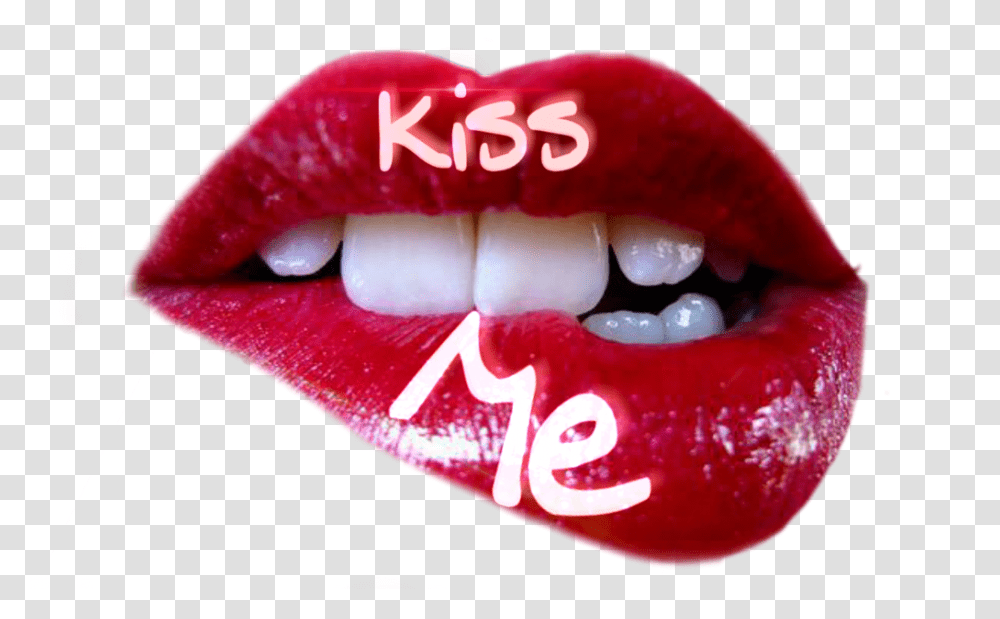 Kiss Me Good Morning Lip Kiss, Teeth Transparent Png