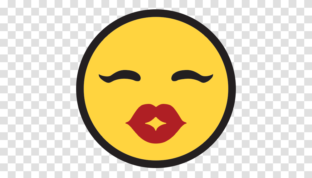 Kiss Smiley Simple Photo, Logo, Trademark, Face Transparent Png