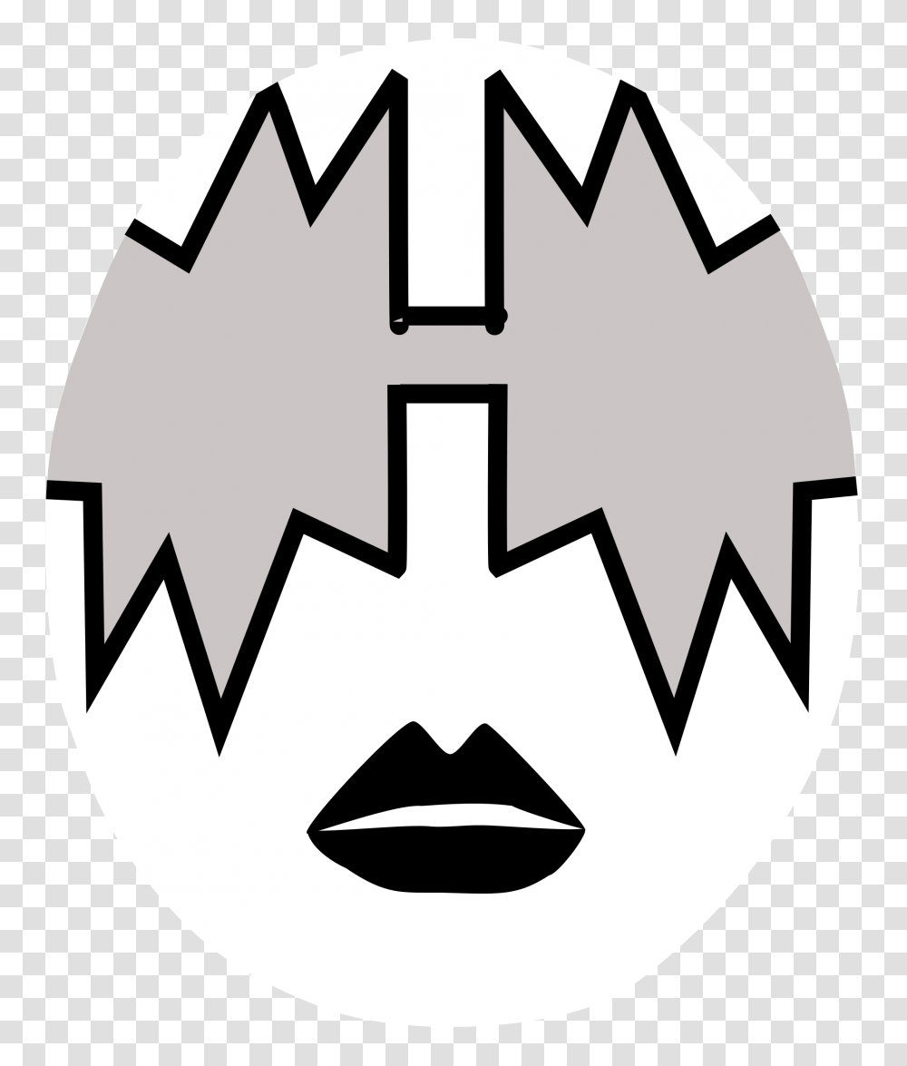 Kiss Space Ace Face, First Aid, Stencil, Egg, Food Transparent Png