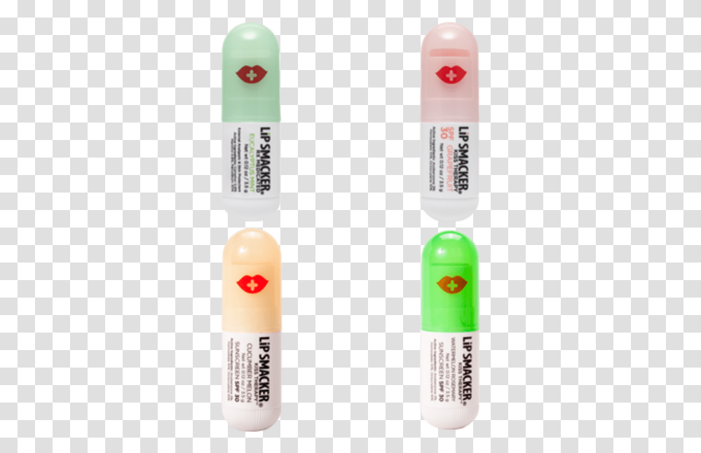 Kiss Therapy Spa Melon Lip Balm 4 Pack Lip Smacker Pill, Capsule, Medication Transparent Png