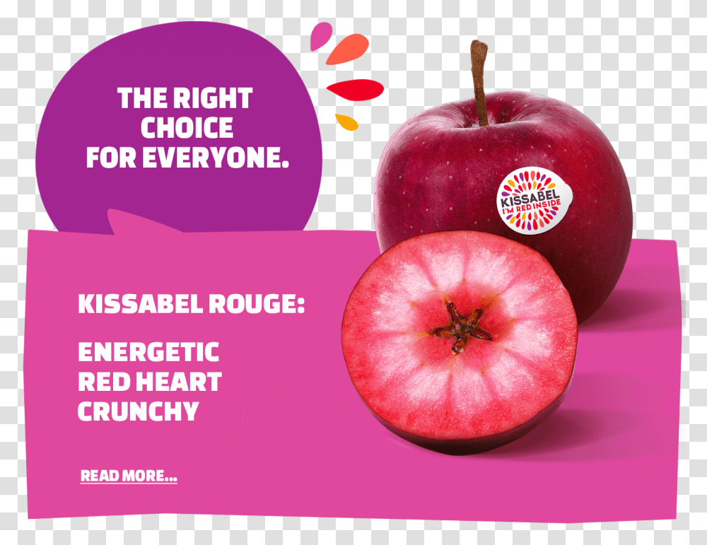 Kissabel Apple, Plant, Fruit, Food, Poster Transparent Png