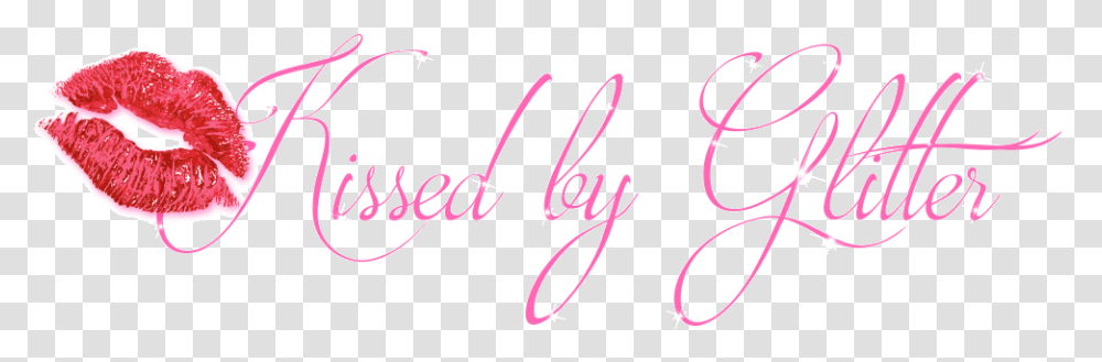 Kissed By Glitter Calligraphy, Handwriting, Signature, Autograph Transparent Png