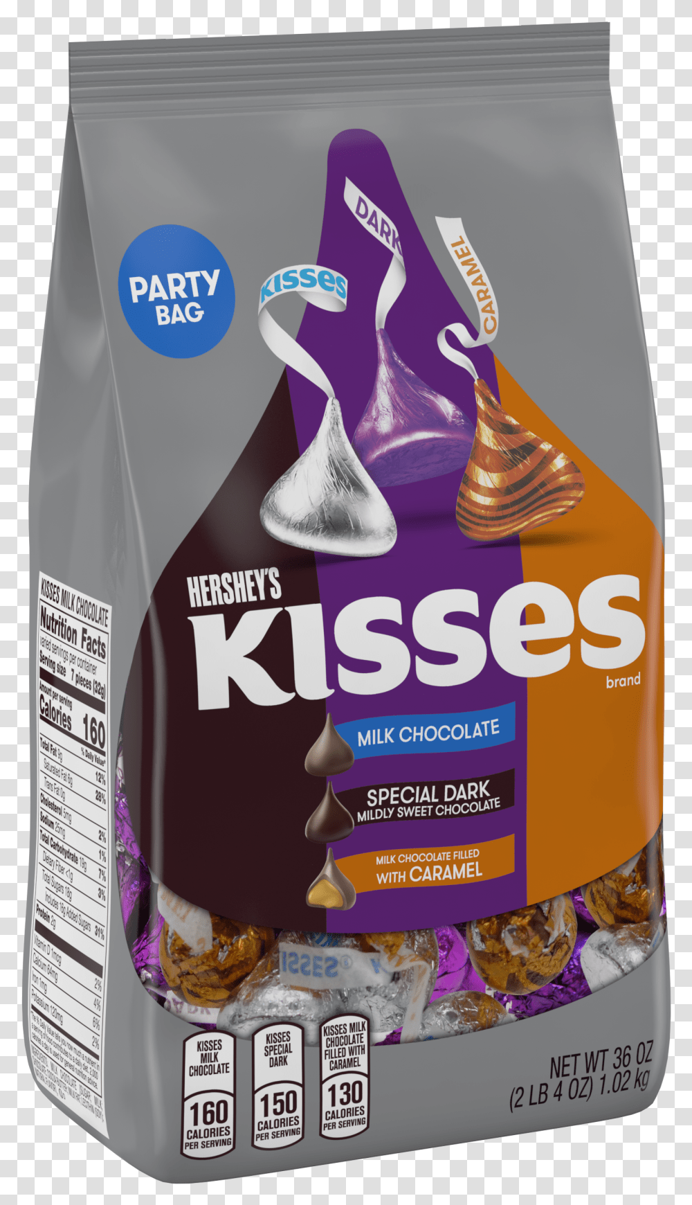 Kisses Chocolate Candy Party Assortment 36 Oz Hershey's Kisses Assorted Chocolate, Bottle, Food, Tin, Aluminium Transparent Png